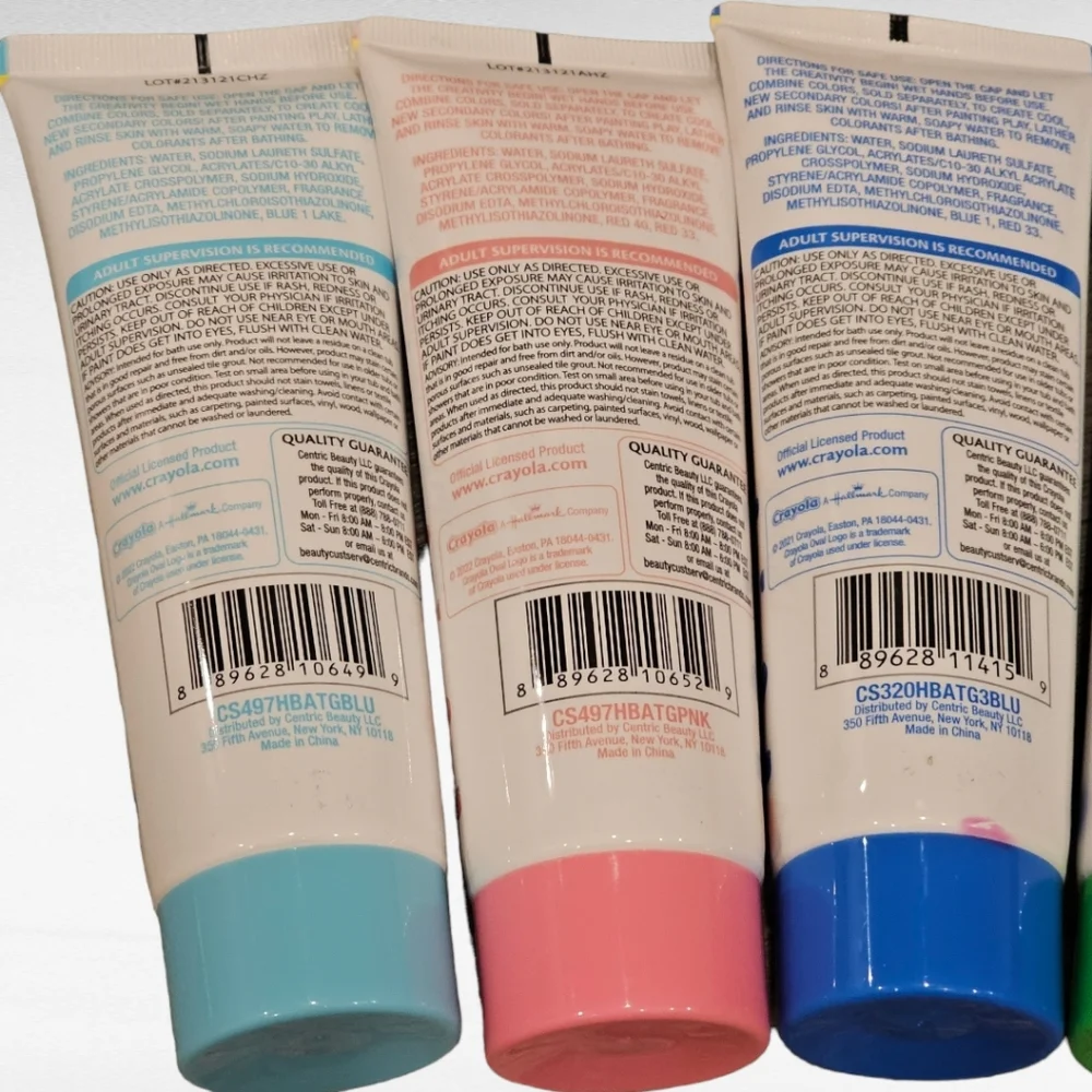 NWT 6 Crayola Bathtub Finger Paint Soap Vibrant Colors